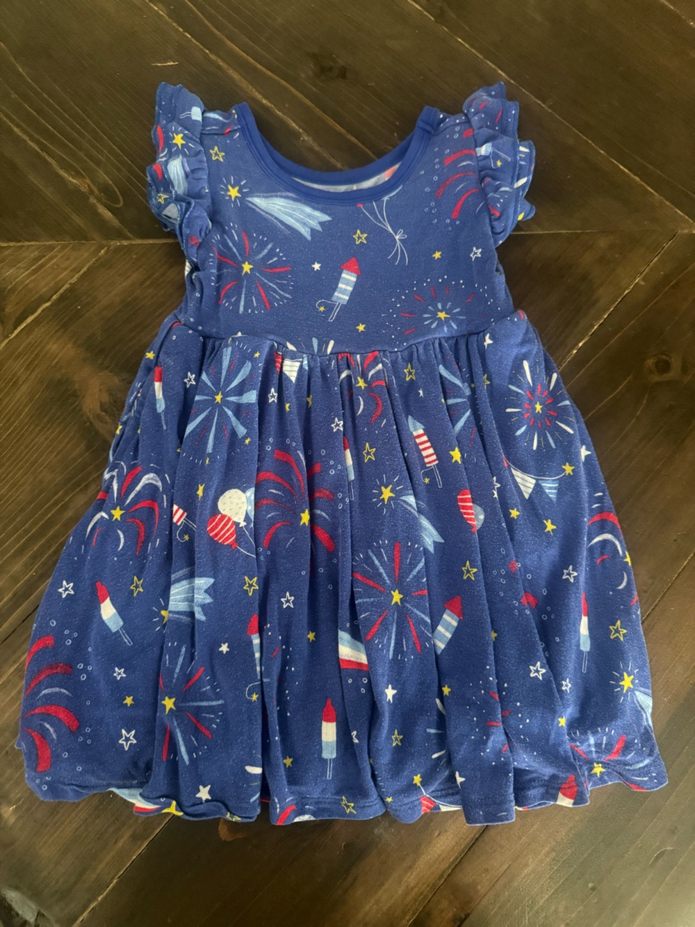Little Sleepies Bamboo 4th of July Patriotic Twirl Dress 3T